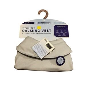 Canada Pooch Calming Vest Weighted Dog Anxiety Gray M 16-31lb